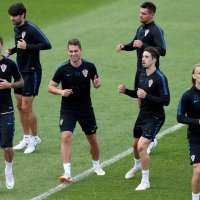 Roščino: Trening hrvatske nogometne reprezentacije