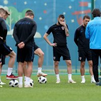 Jutarnji trening hrvatske nogometne reprezentacije