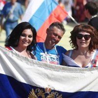 SP 2018., skupina A: Urugvaj - Rusija (navijači)