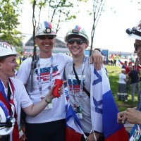 SP 2018., skupina A: Urugvaj - Rusija (navijači)