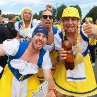 SP 2018., osmina finala: Švedska - Švicarska (navijači)