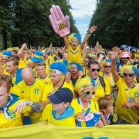 SP 2018., osmina finala: Švedska - Švicarska (navijači)