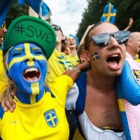 SP 2018., osmina finala: Švedska - Švicarska (navijači)