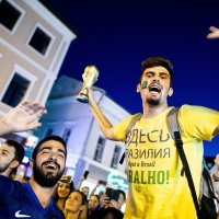 SP 2018., četvrtfinale: Brazil - Belgija (navijači)