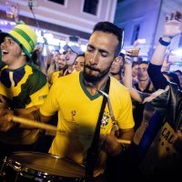 SP 2018., četvrtfinale: Brazil - Belgija (navijači)