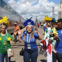 SP 2018., četvrtfinale: Brazil - Belgija (navijači)