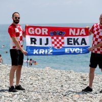 Soči: Navijači se zagrijavaju za utakmicu četvrtfinala SP Rusija - Hrvatska