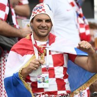 Navijači na stadionu u Sočiju, Hrvatska - Rusija