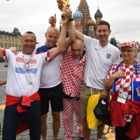Navijači u Moskvi uoči utakmice Hrvatska-Engleska