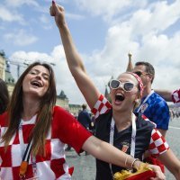Hrvatski navijači u Moskvi