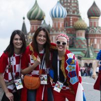 Hrvatski navijači u Moskvi