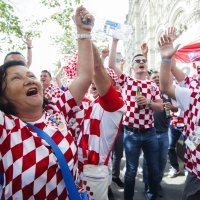 Hrvatski navijači u Moskvi