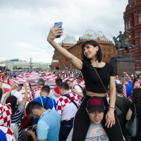 Hrvatski navijači u Moskvi