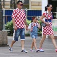 Rijeka: Navijači u centru grada uoči finala Svjetskog nogometnog prvenstva