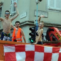 Slavlje Riječana nakon osvajanja drugog mjesta na Svjetskom nogometnom prvenstvu