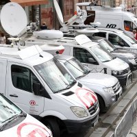 Pripreme za doček reprezentacije na Trgu bana Jelačića