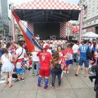 Pripreme za doček reprezentacije na Trgu bana Jelačića