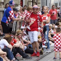 Doček navijača u Frankopanskoj ulici