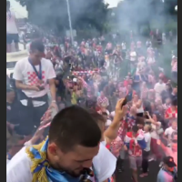 Atmosfera u autobusu Vatrenih