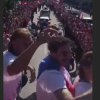 Atmosfera u autobusu Vatrenih