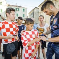 Doček Duje Ćaleta-Cara u Šibeniku