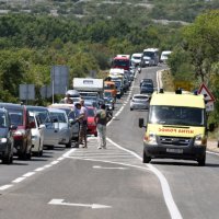 Velike gužve na prometnicama u smjeru Šibenika