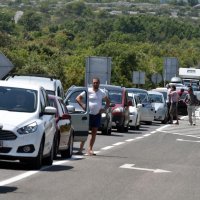 Velike gužve na prometnicama u smjeru Šibenika