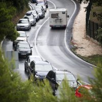 Kilometarske kolone na ulazu u Split iz smjera Omiša
