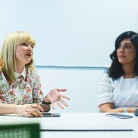 Alžbeta Houzarova, PR menadžerica Google Slovačka i Češka i Ivana Grbavac, marketing menadžerica Google Adriatics