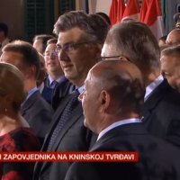 Prijam ratnih zapovjednika na Kninskoj tvrđavi pohodio je cijeli državni vrh