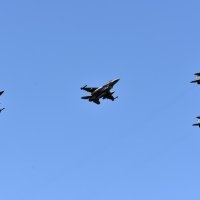 MiG-21 i izraelski borbeni avioni F-16 Barak zajedno u sklopu letačkog programa