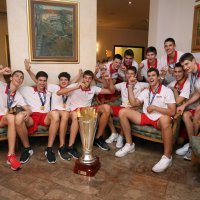 Konferencija za medije zlatne U-16 košarkaške reprezentacije