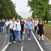 Milan Bandić sa suradnicima na otvaranju ulice Blato