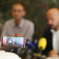 Konferencija za medije gradskog SDP-a o izgradnji nacionalnog stadiona