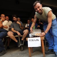 Radnici 3. maja i direktor Maksimilijan Percan