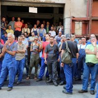 Radnici 3. maja i direktor Maksimilijan Percan