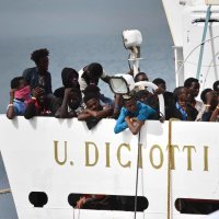 Migranti u talijanskoj Cataniji u lipnju 2018.