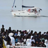 Migranti u talijanskoj Cataniji u lipnju 2018.