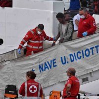 Migranti u talijanskoj Cataniji u lipnju 2018.