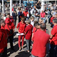 Radnici Uljanika i 3. maja okupljaju se na Trgu bana Jelačića uoči prosvjeda