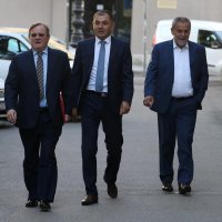 Milan Bandić i Ivica Lovrić s odvjetnicima Krešimirom Krsnikom i Ksenijom Vržina