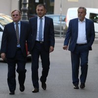 Milan Bandić i Ivica Lovrić s odvjetnicima Krešimirom Krsnikom i Ksenijom Vržina