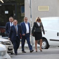 Milan Bandić i Ivica Lovrić s odvjetnicima Krešimirom Krsnikom i Ksenijom Vržina