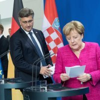 Andrej Plenković i Angela Merkel