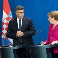 Andrej Plenković i Angela Merkel