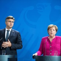 Andrej Plenković i Angela Merkel