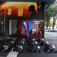 Zagrebački vatrogasci odali su počast svojim kolegama poginulim na Kornatima