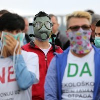 Prosvjednici blokirali ulaze u Županijsko odlagalište otpada Marišćina