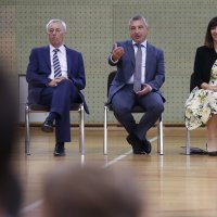 Ministrica Blaženka Divjak prvog dana škole u OŠ Milke Trnine u Križu