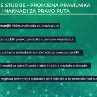 Preporuke Studije o odrednicama naknade za pravo puta za EKI
